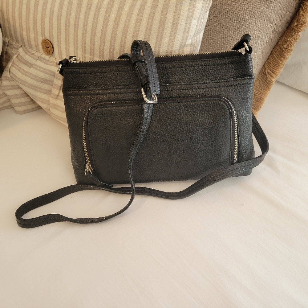 BLACK LEATHER NORDSTROM PURSE